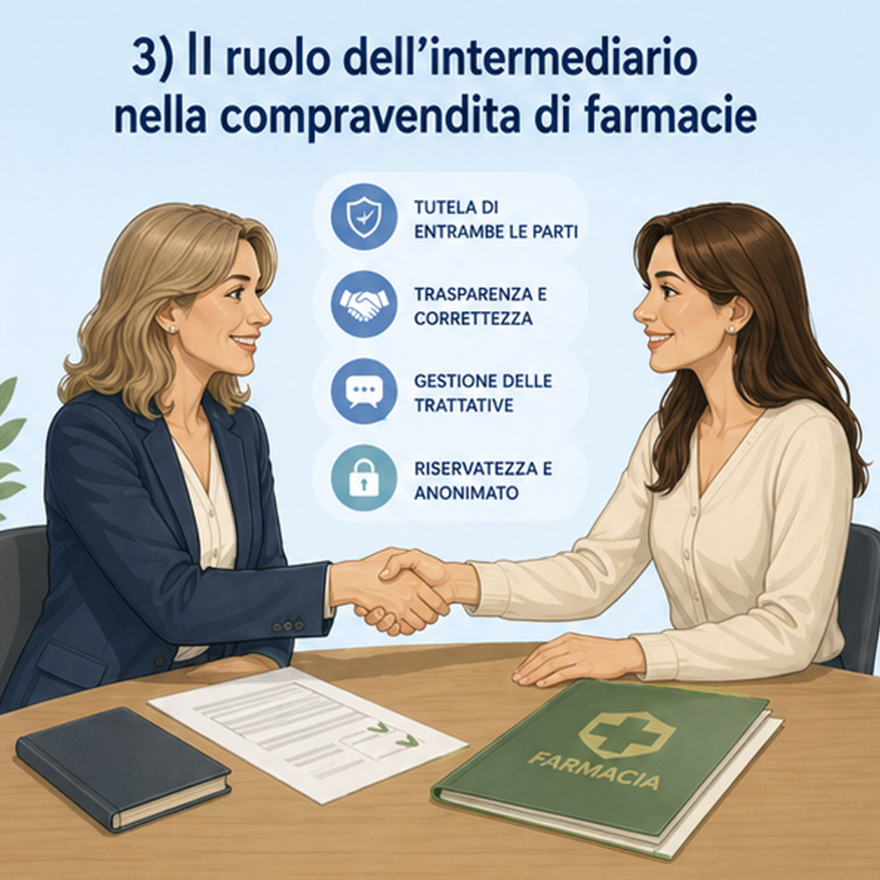 Il ruolo dell'intermediario nella compravendita di farmacie