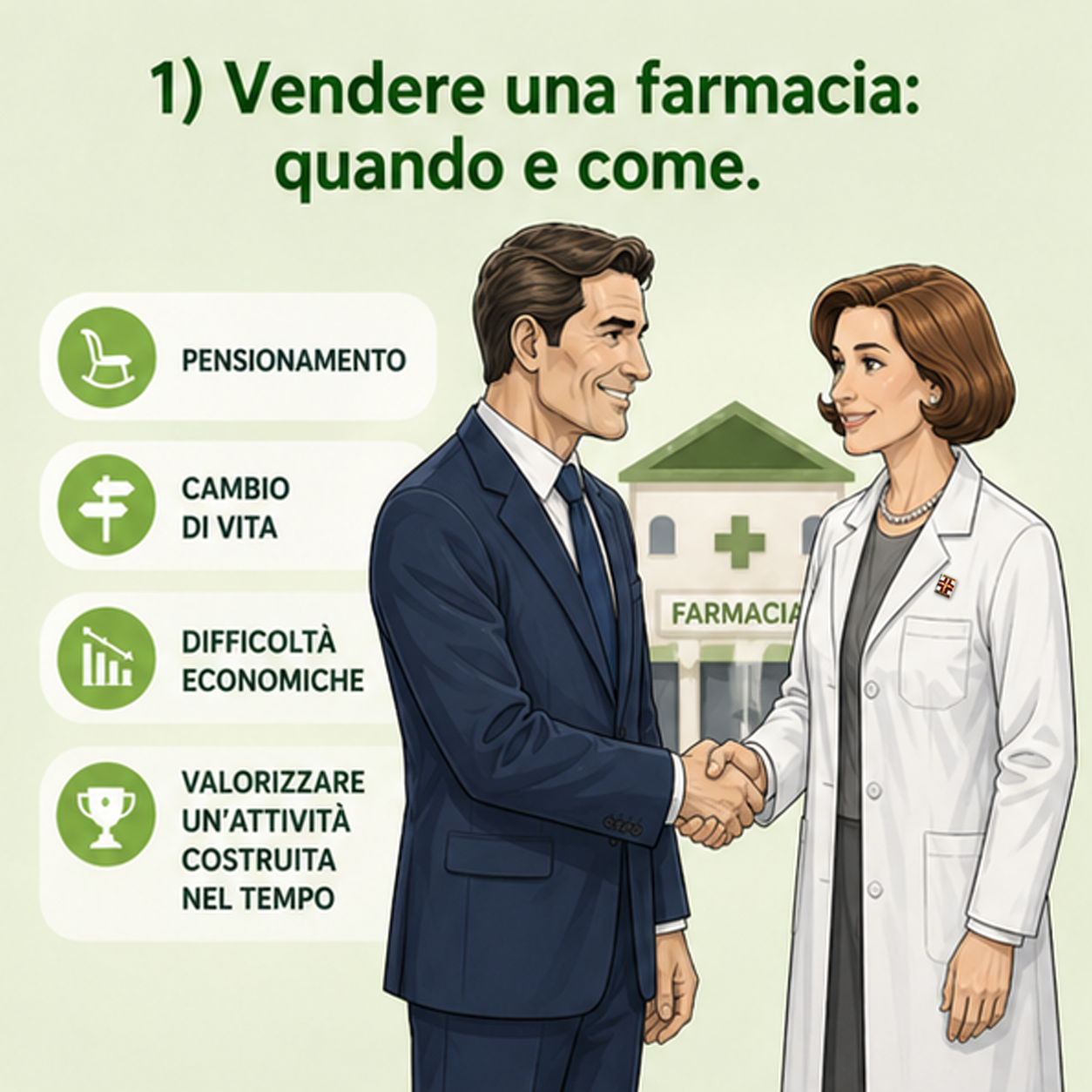 Vendere una farmacia quando e come: motivazioni e valutazione iniziale